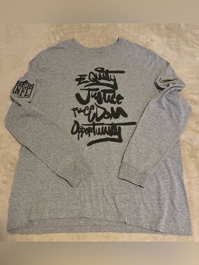 Men’s Grey Nike x NFL Raiders “Inspire Change” Long‑Sleeve Tee – Men’s XL